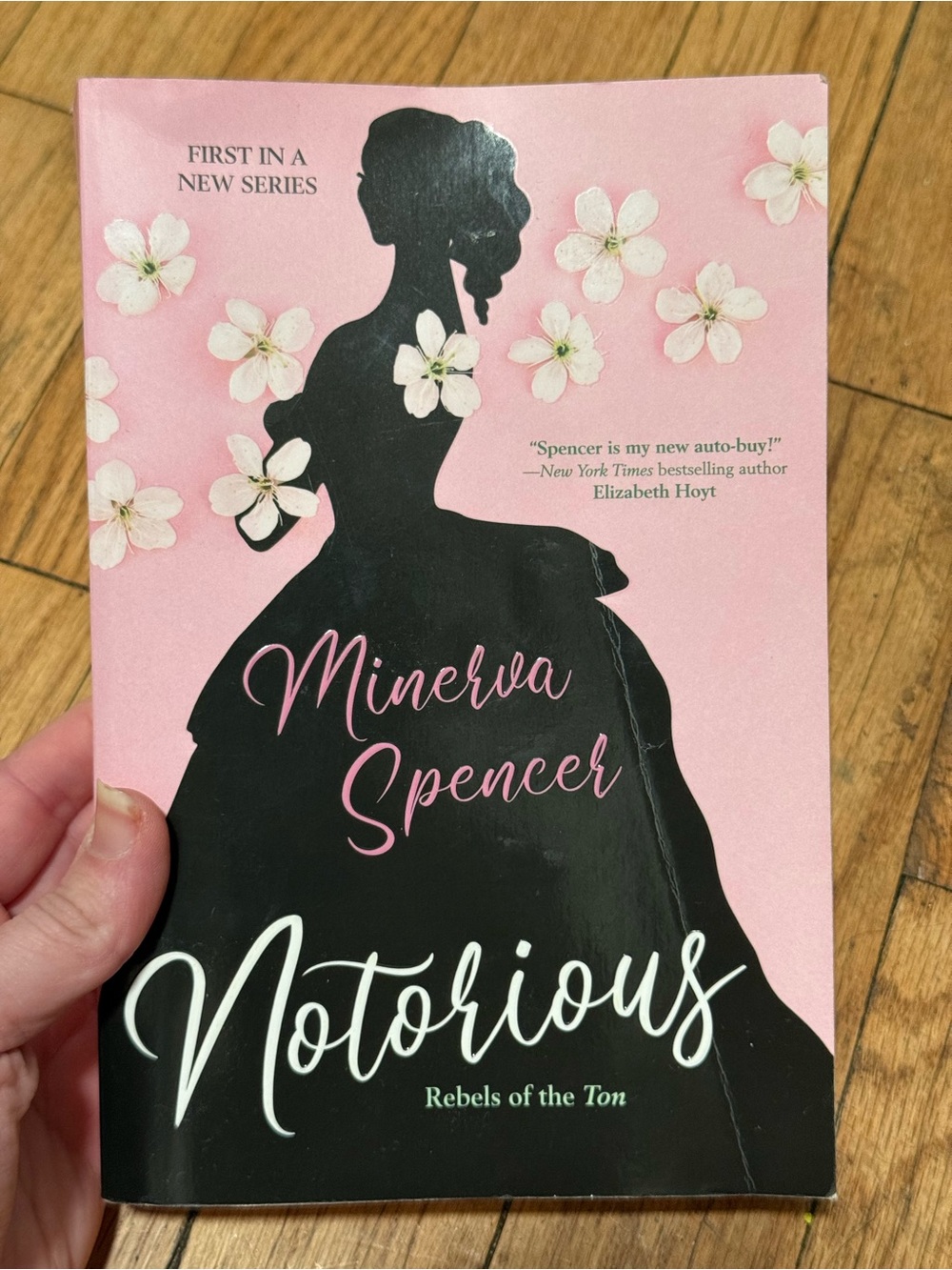 Notorious by Minerva Spencer - Pink & Black Floral Cover